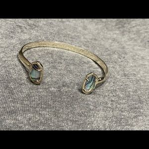 Kendra Scott Elton Gold Cuff Bracelet in Abalone Shell